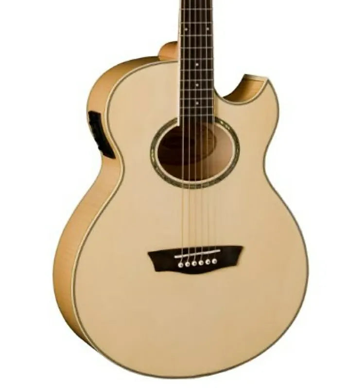 Washburn EA20 Festival Series Cutaway Acoustic Electric Guitar. Natural