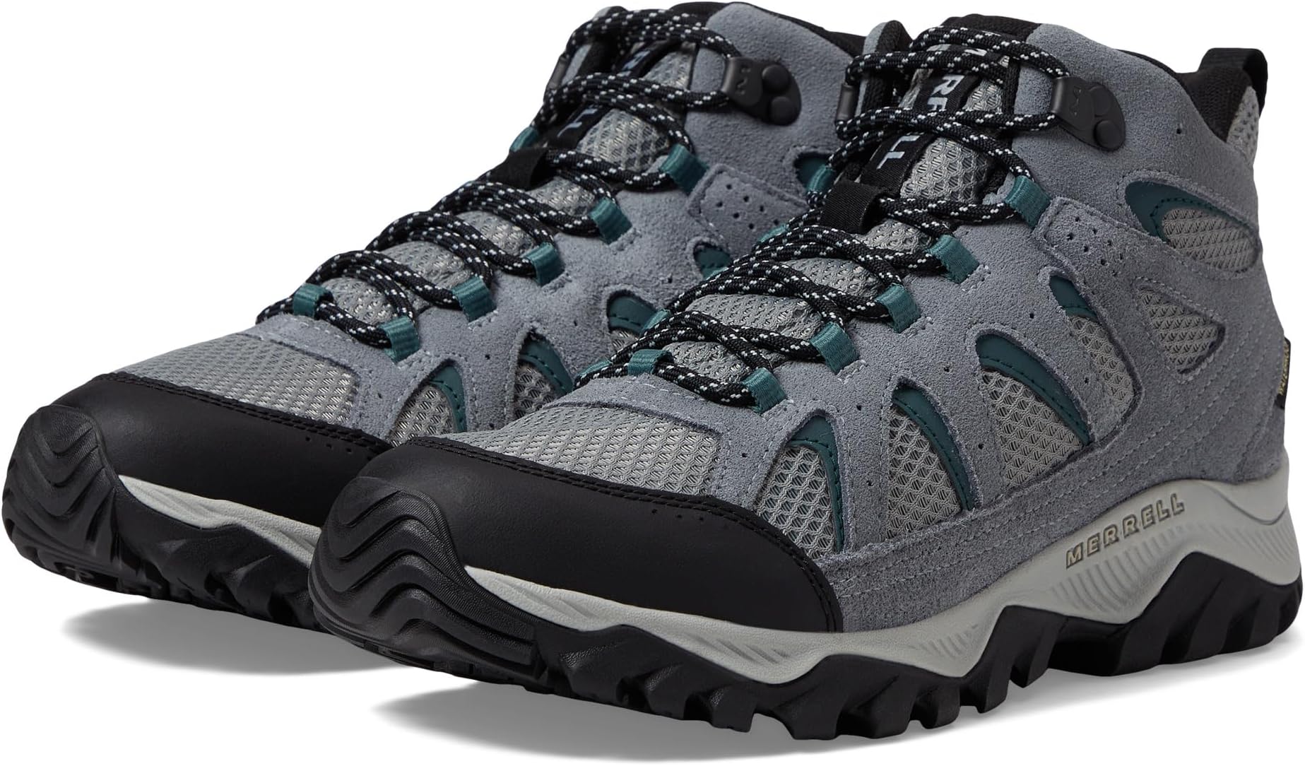 حذاء Oakcreek Mid Waterproof Merrell للمشي لمسافات طويلة، Monument/Seamoss