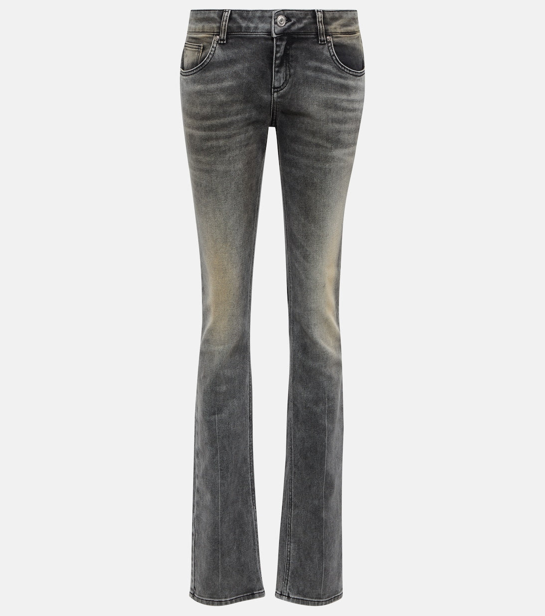 BLUMARINE low-rise skinny jeans, gray