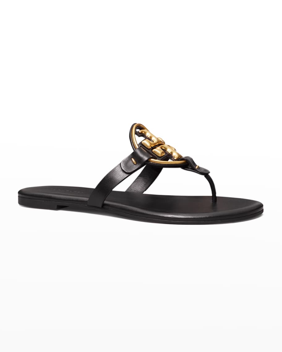 Metal Miller Sandals in Soft Tory Burch Leather