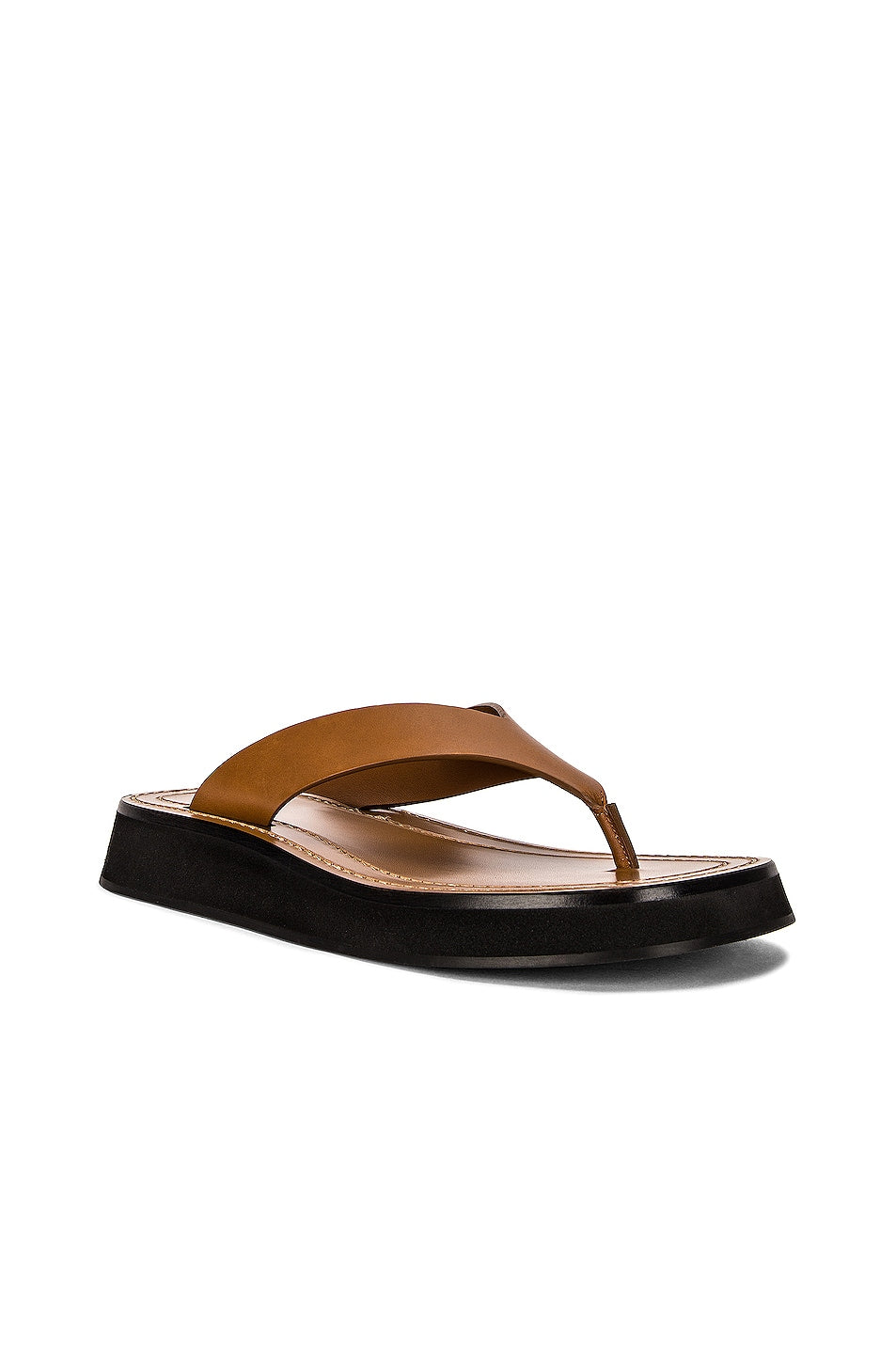 The Row Ginza Thong Sandals, Caramel