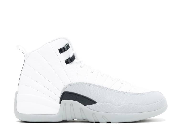 حذاء رياضي AIR JORDAN 12 RETRO GS 'WOLF GRAY'، أبيض