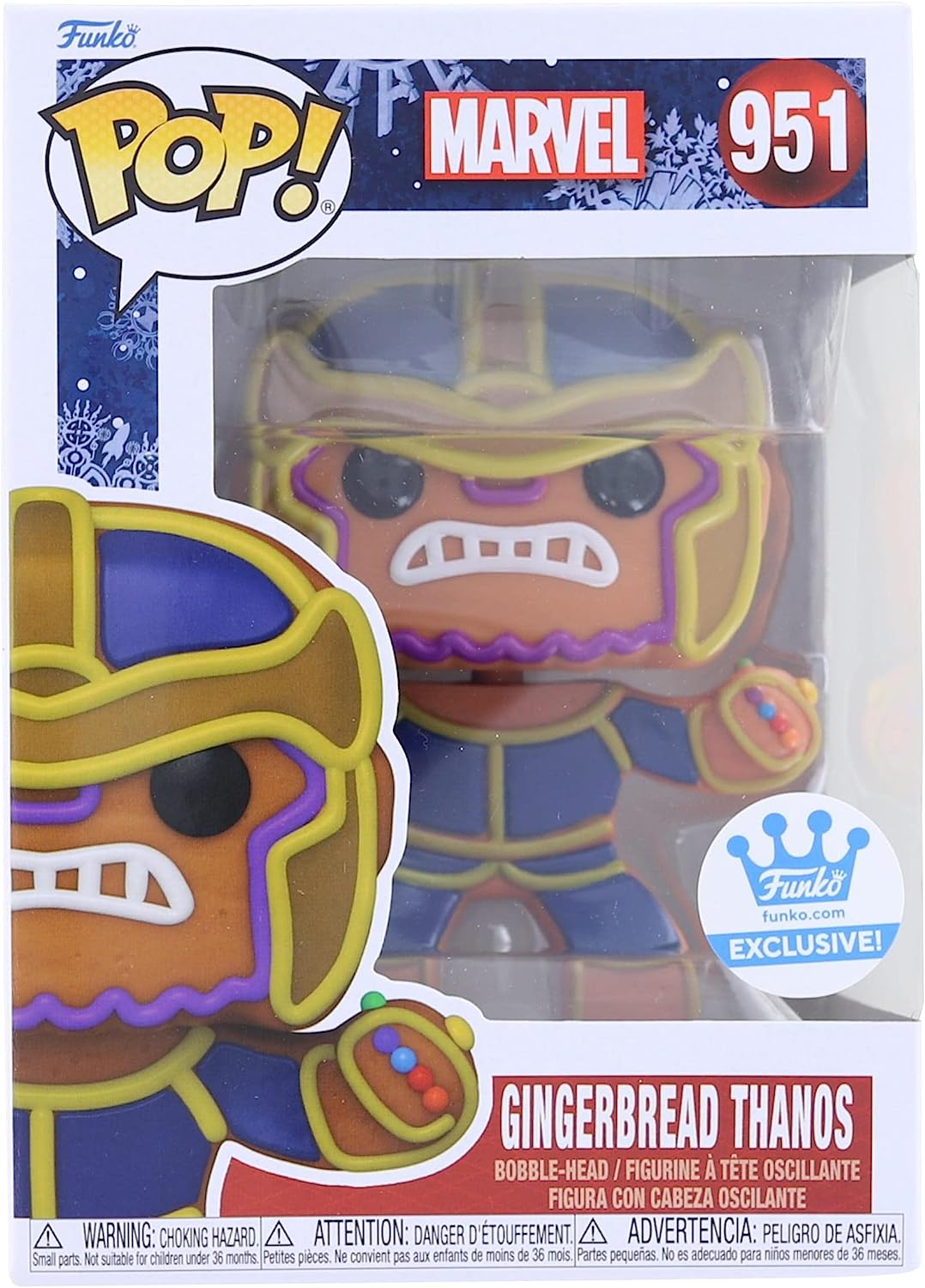 Funko Pop! Marvel: Gingerbread Thanos Exclusive