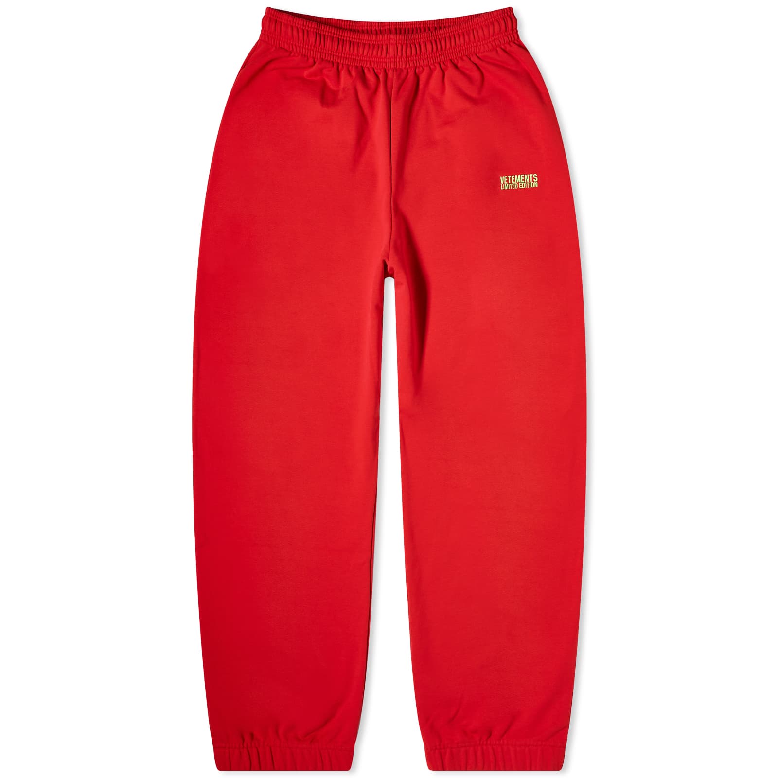 Vetements Embroidered Logo Track Pants, Red