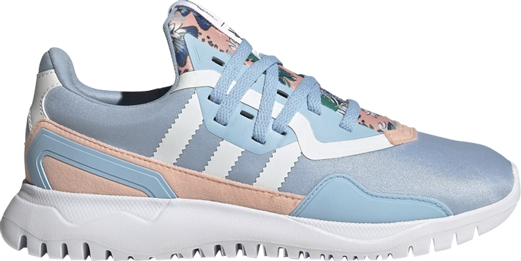 حذاء رياضي Adidas Her Studio London x Original Flex Big Kid 'Colorful Blossoms' باللون الأزرق