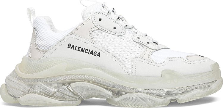 حذاء رياضي Balenciaga Wmns Triple S White Clear Soil، أبيض