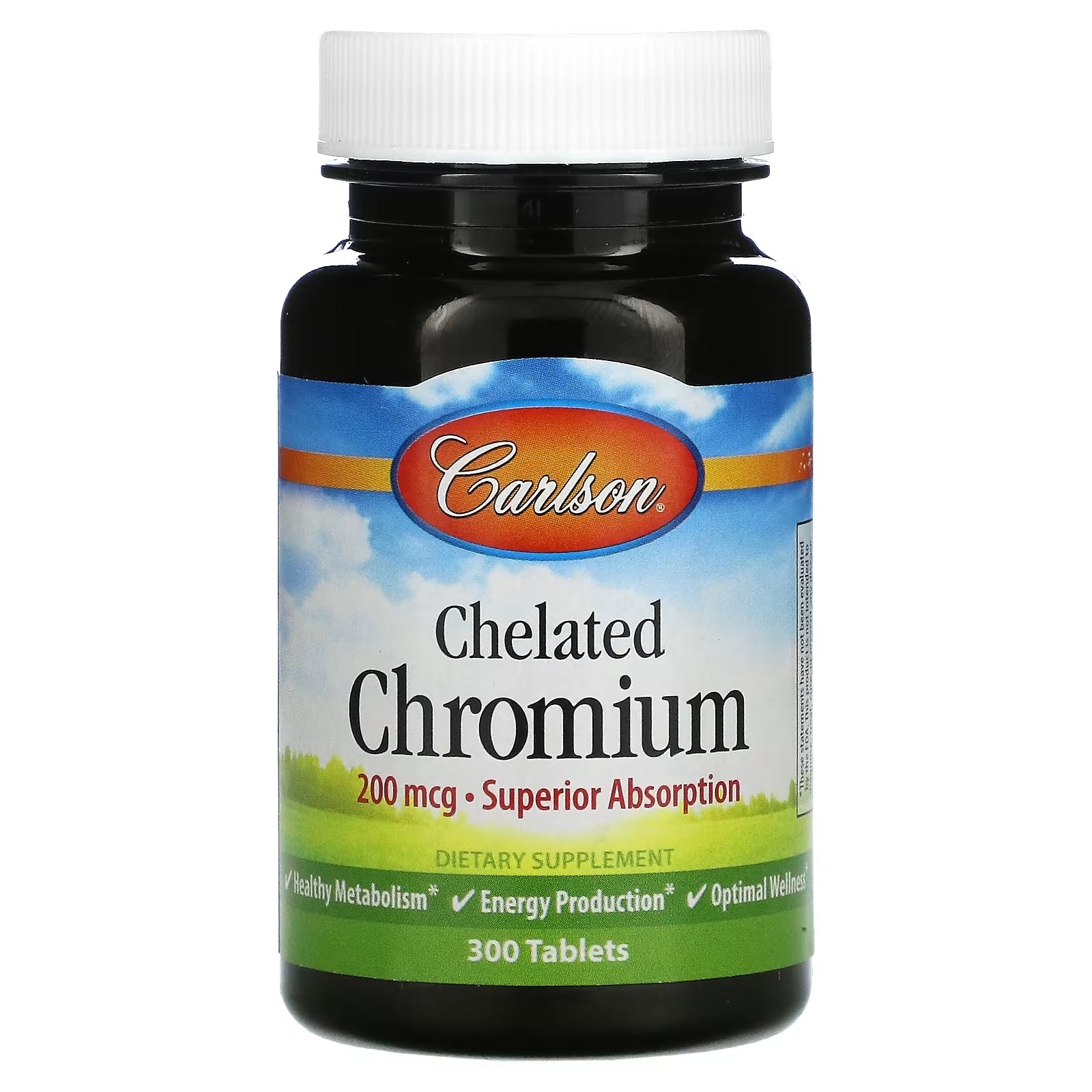 Carlson Chrome Chelate, 300 tablets