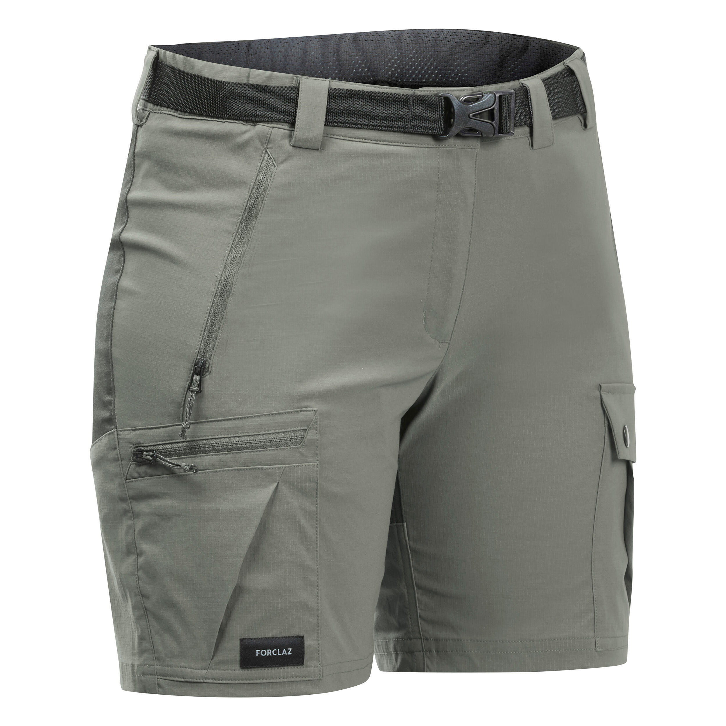 Women's hiking shorts Forclaz MT500, khaki