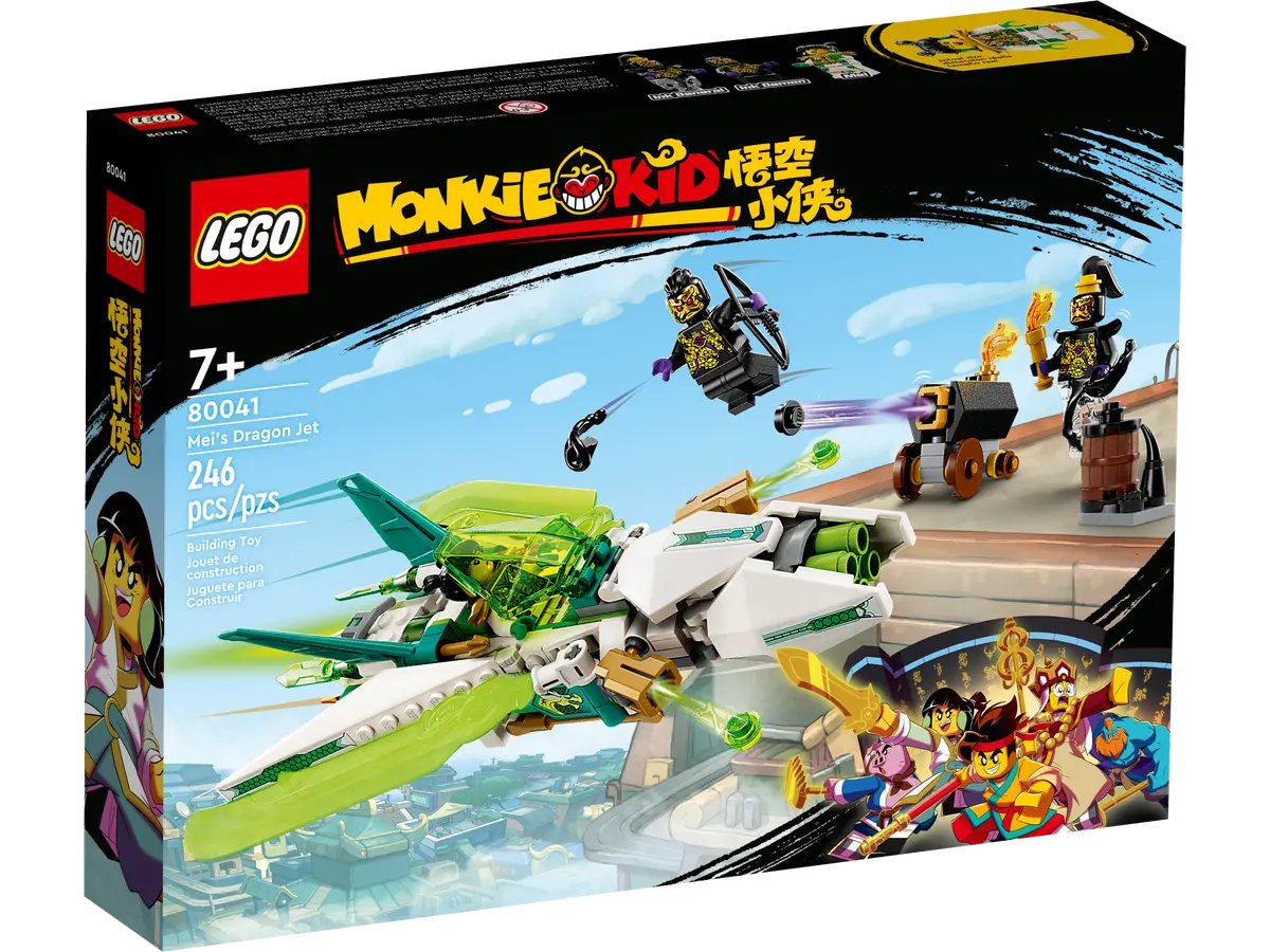 Lego Monkie Kid Mei's Dragon Jet 80041, 246 pieces