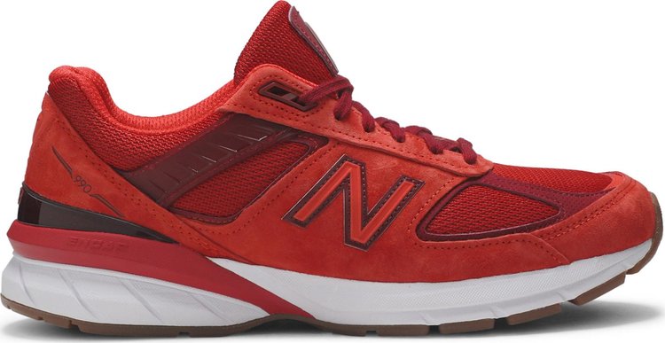 New Balance 990v5 Made in USA 'Molten Lava' sneakers, red