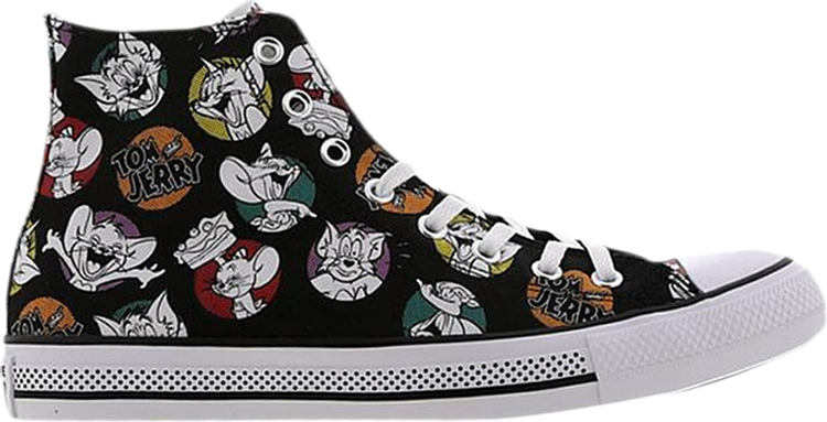 Converse Tom & Jerry x Chuck Taylor All Star High Black sneakers, black