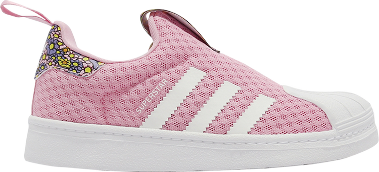 Adidas Disney x Superstar 360 Little Kid sneakers, pink