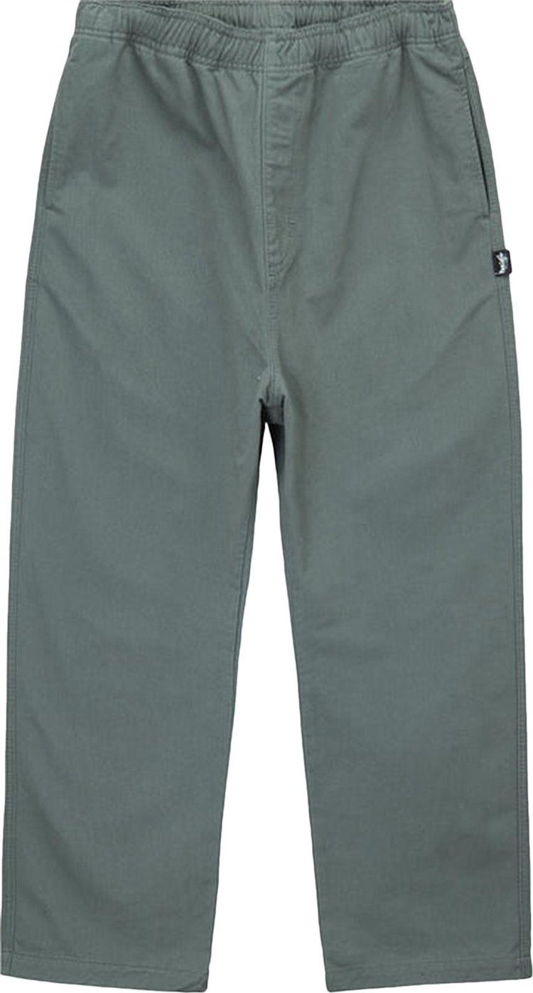 بنطال شاطئ Stussy Brushed Beach Pant "Sage" باللون الأخضر