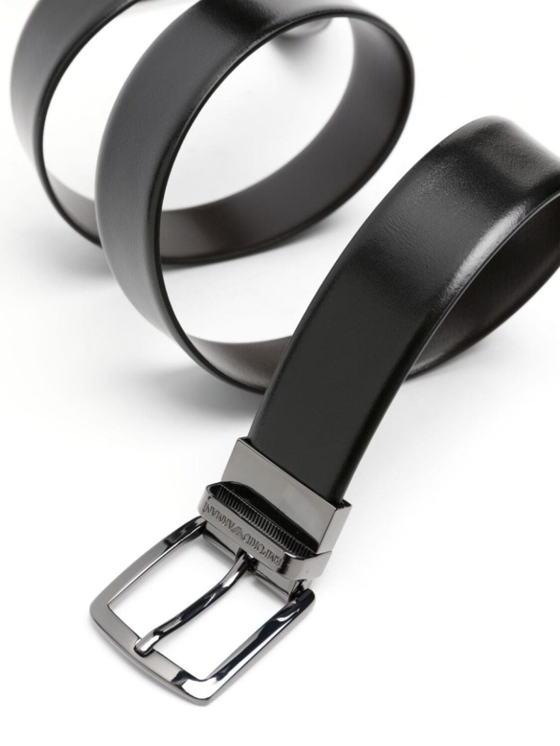 Emporio Armani leather belt, black