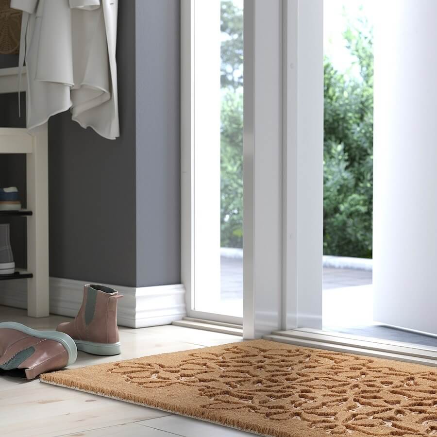 Doormat Ikea Hangbro, 60x90 cm, beige