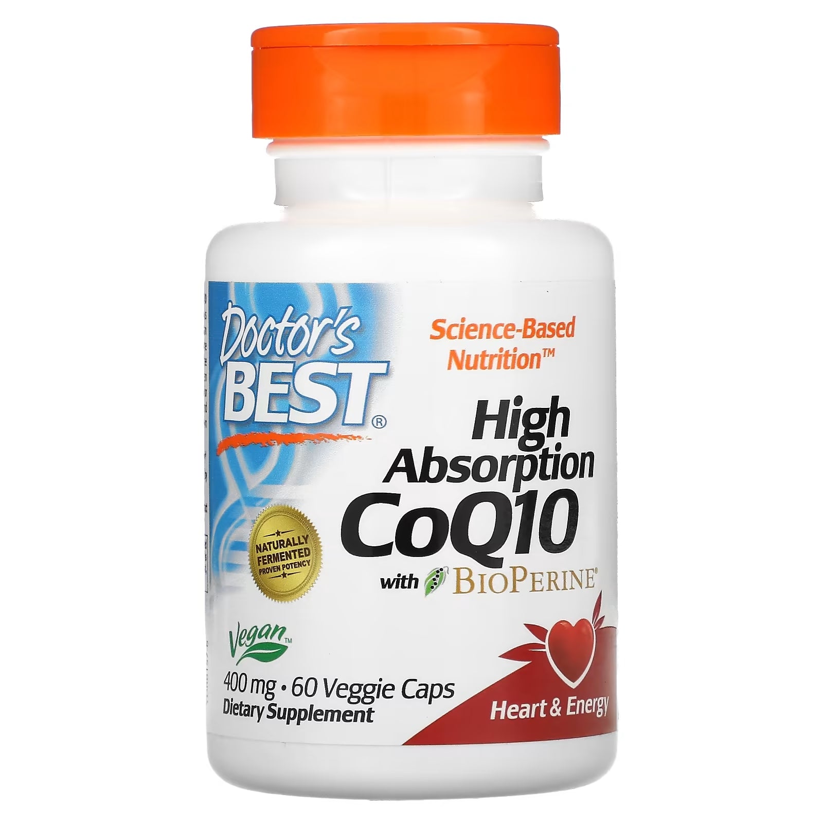 CoQ10 with BioPerine Doctor's Best, 60 Vegetarian Capsules