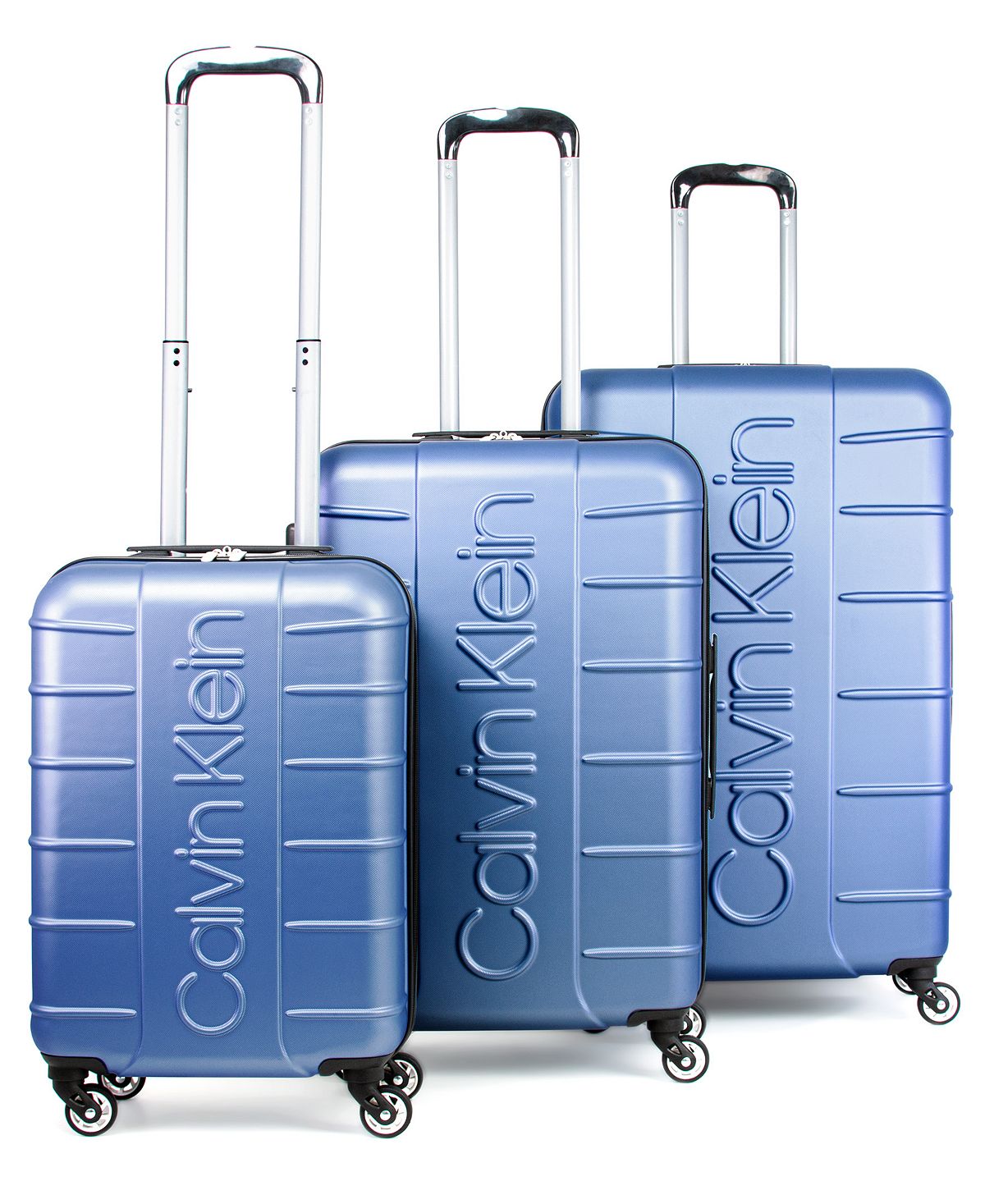 bowery hard side suitcase set, 3 pieces Calvin Klein, steel strong