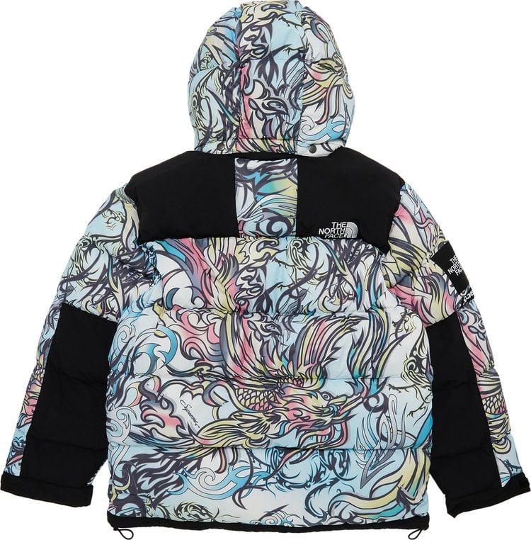 سترة باركا 700-Fill Down من Supreme x The North Face "Multicolor Dragon"، متعددة الألوان