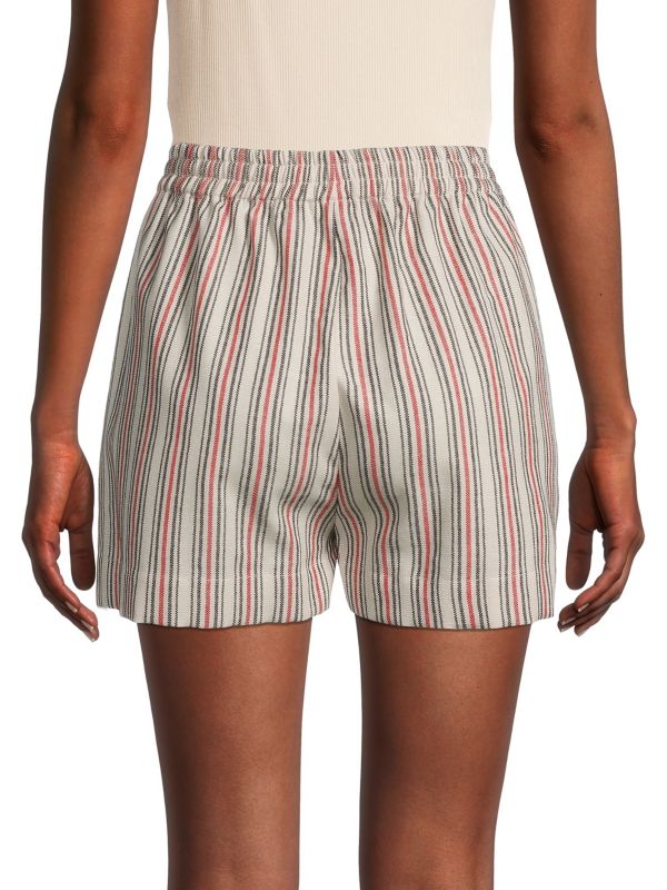 Striped sleep shorts with drawstrings Jil Sander Open gray