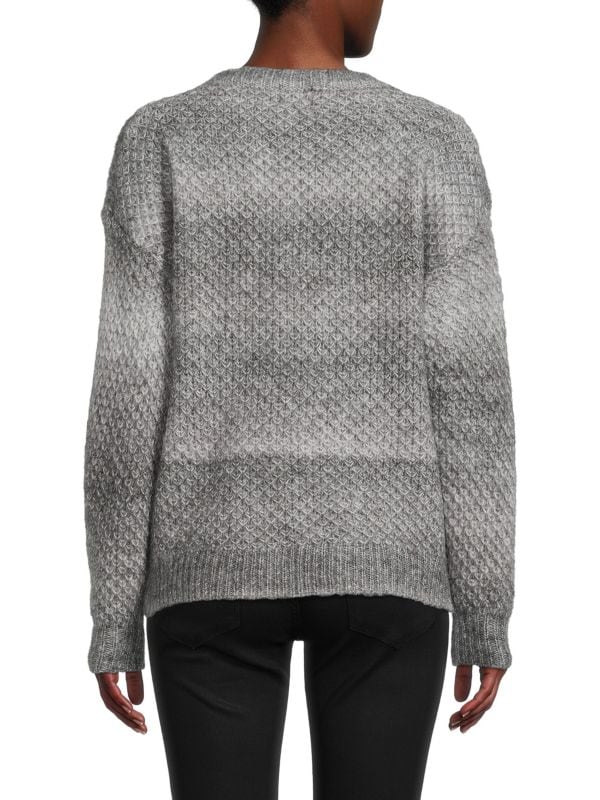 Cliché sweater with space print texture, gray