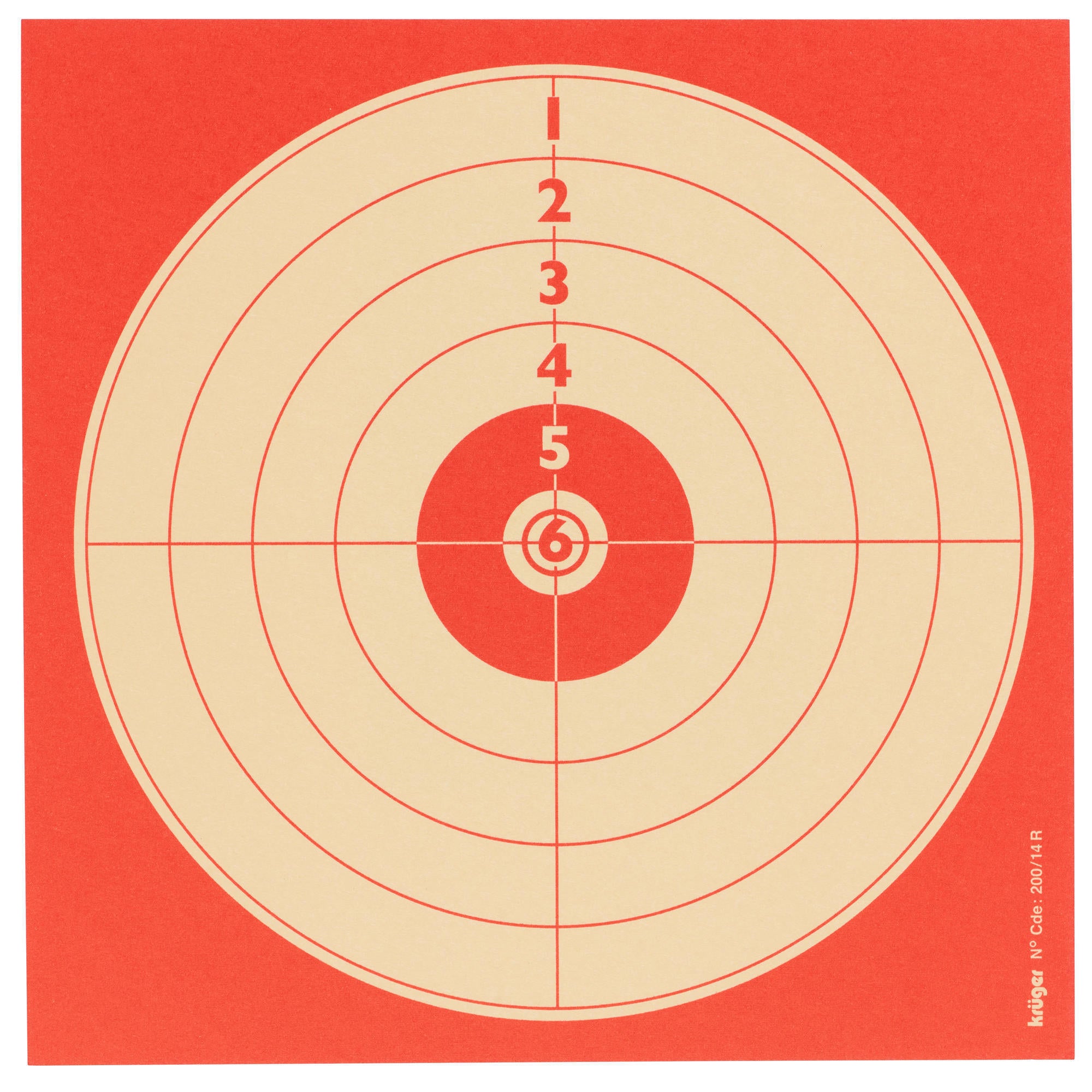 Targets for air guns, 100 pcs. 14 × 14 cm KRUGER