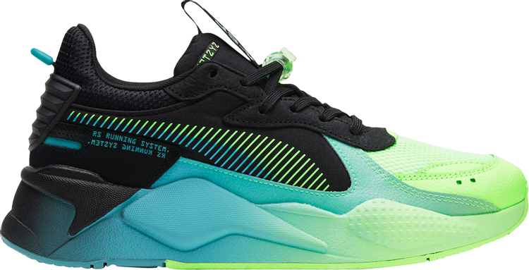 Puma RS-X Fly Neon Lagoon sneakers, black