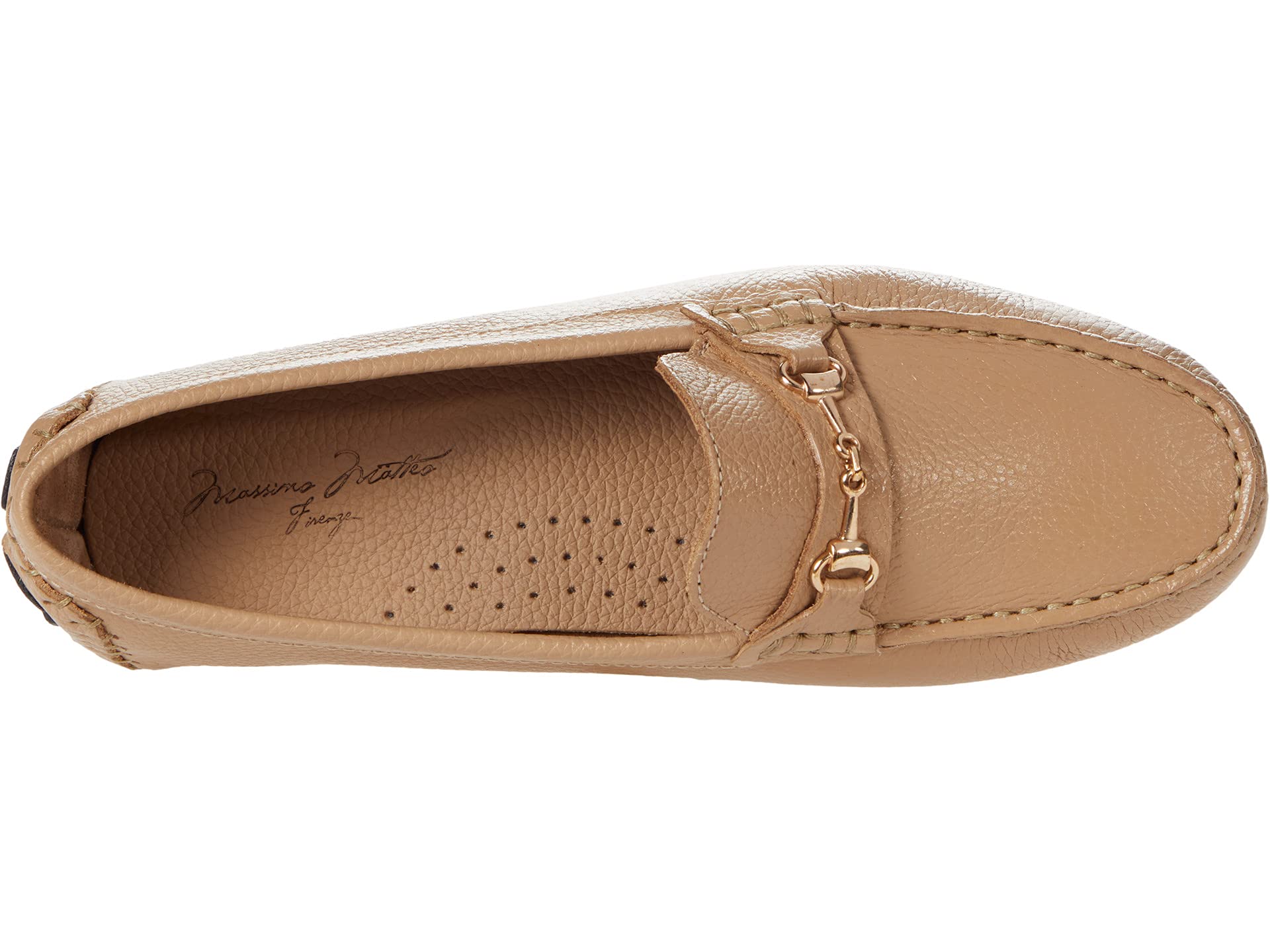 Moccasins Massimo Matteo, Pebbled Leather Bit Driver