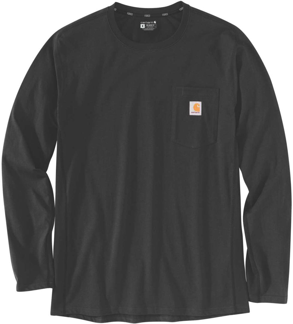 Carhartt Force Flex Pocket Long Sleeve Shirt, Black