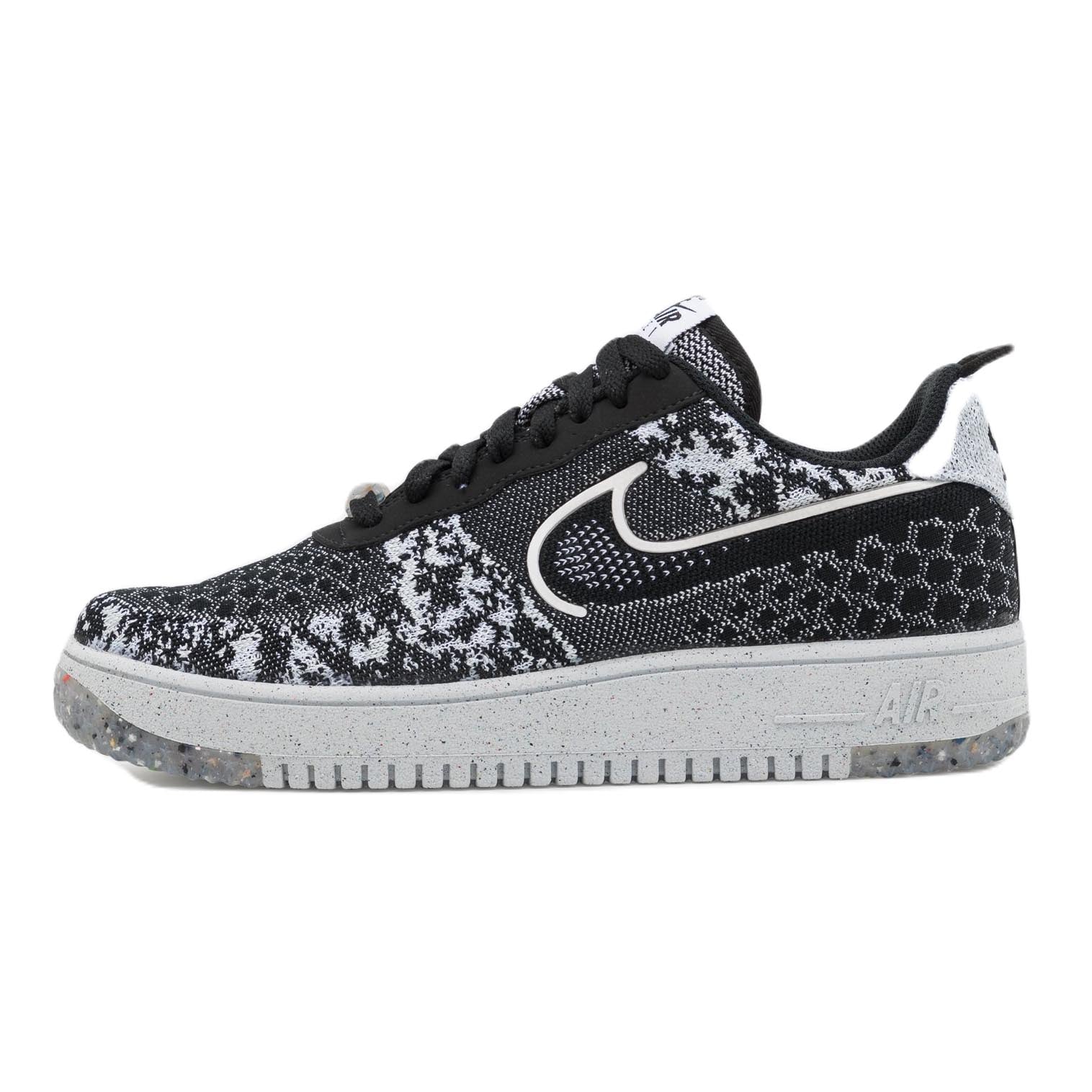 حذاء Nike Air Force 1 Crater Flyknit باللون الأسود/الرمادي