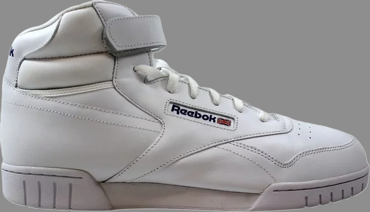 حذاء رياضي ex-o-fit hi 'white' من Reebok باللون الأبيض