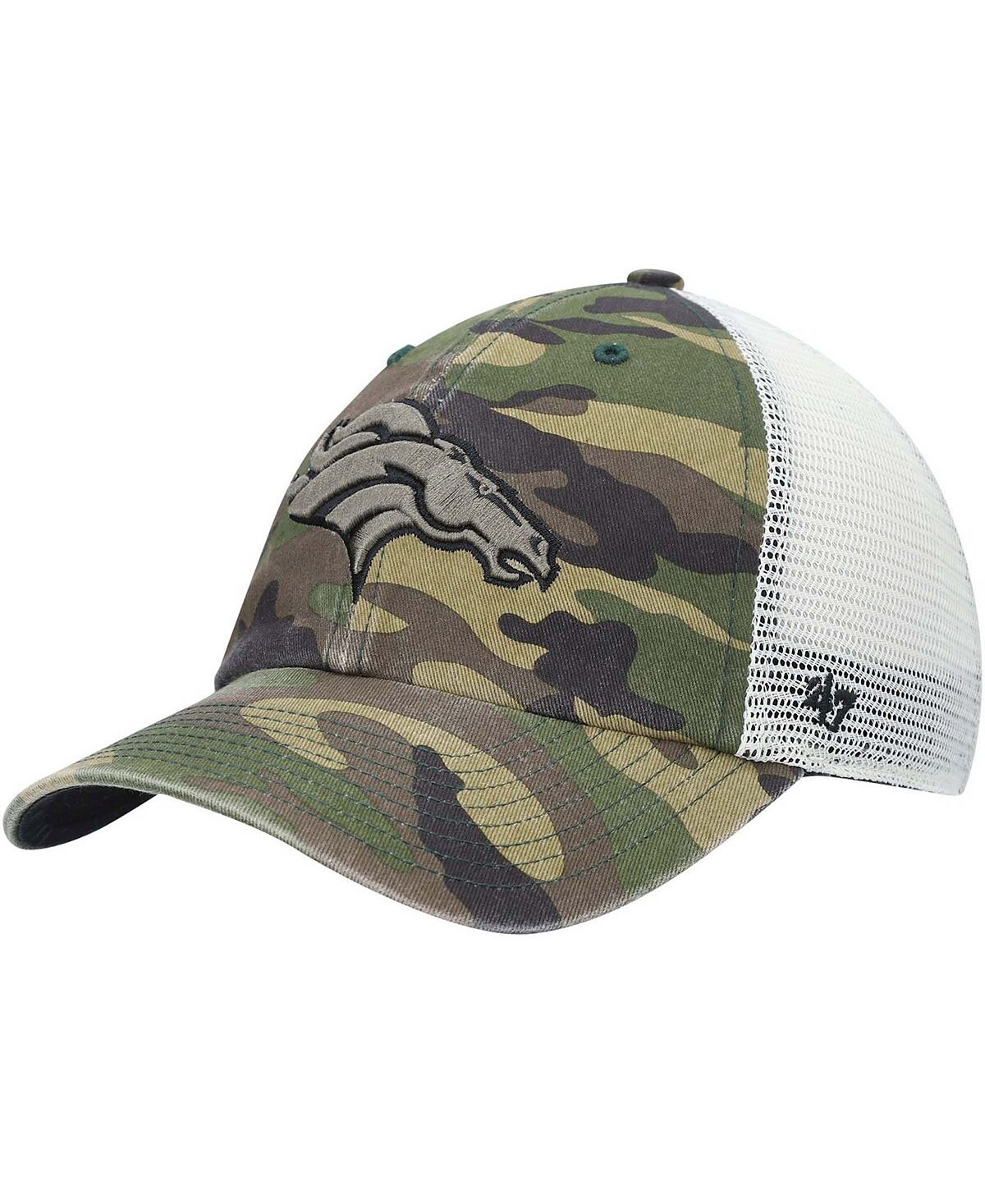 Men's Denver Broncos Branson MVP Trucker Snapback '47 Brand Camo Cap