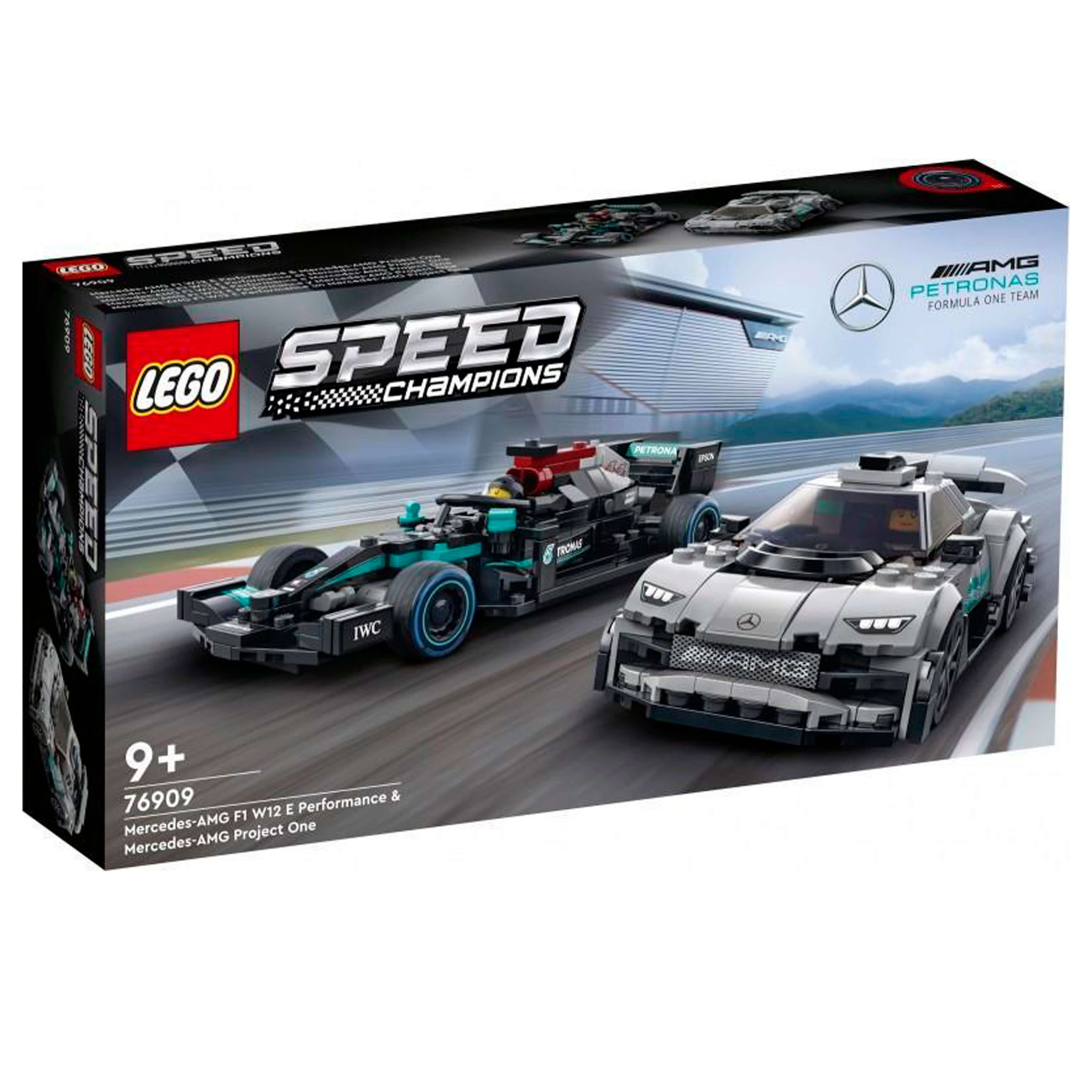 LEGO 2 in 1 construction set Mercedes-Benz AMG F1 W12 and AMG Project One racing cars, 564 pieces