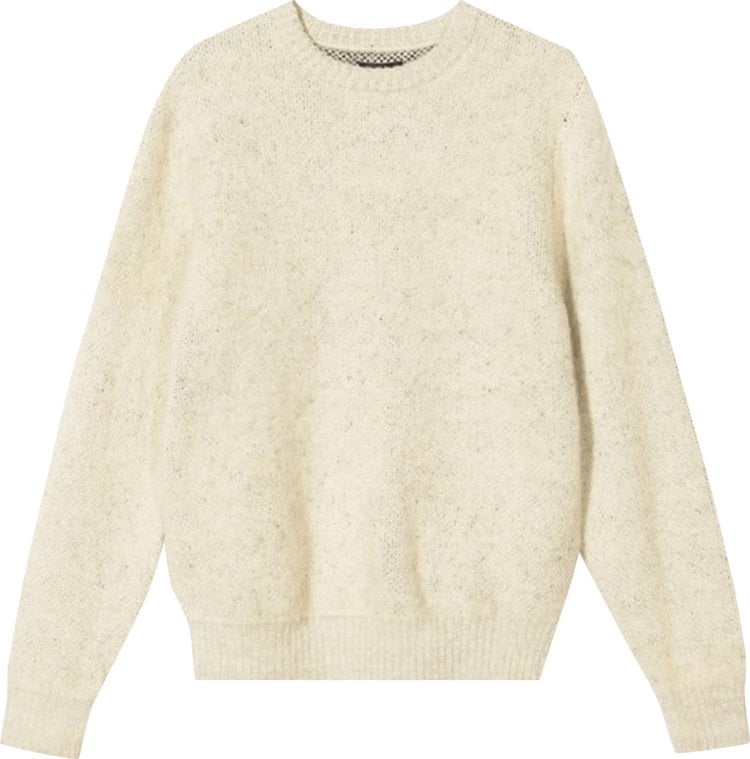 Stussy 8 Ball Heavy Brushed Mohair Sweater 'Cream', cream