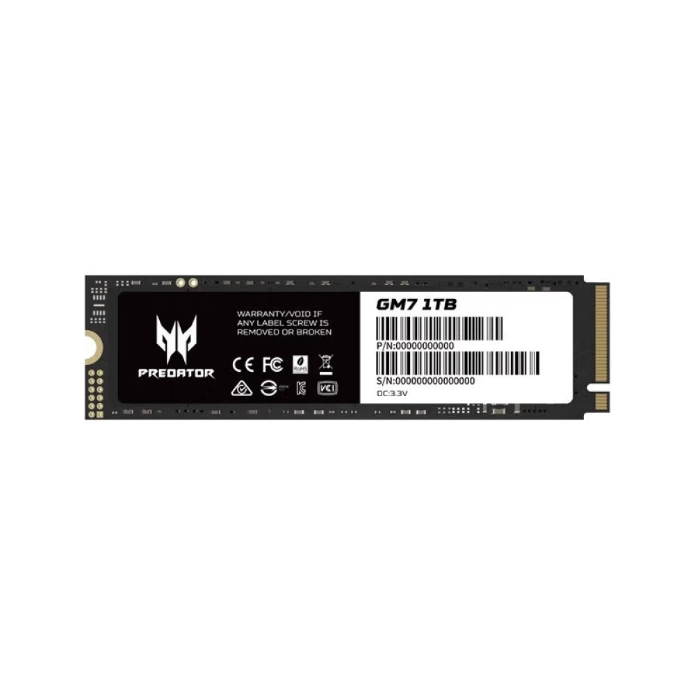 Acer Predator GM7 1TB Internal SSD M.2 2280