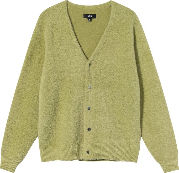 Stussy Shaggy Cardigan 'Lime', green