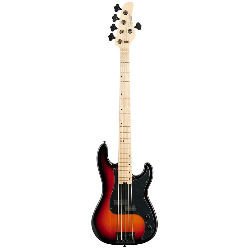 Schecter P-5 5-String Bass, 3 Tone Sunburst 2923