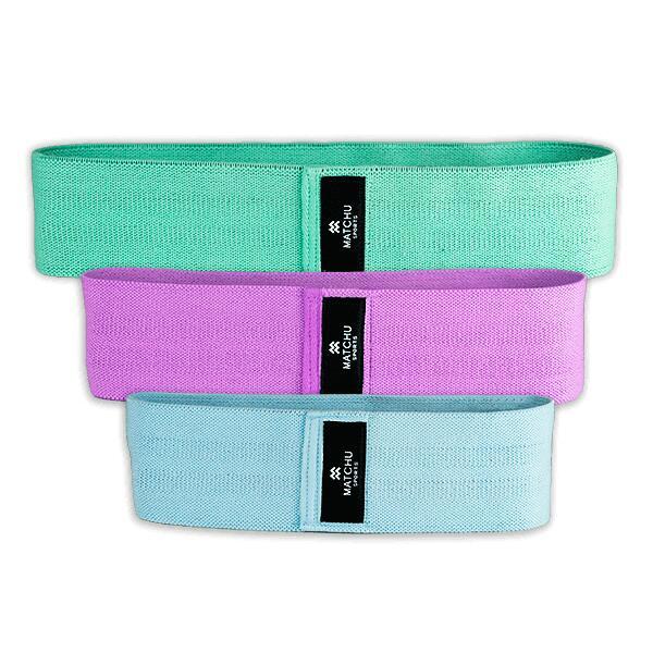 Resistance Band Set - Waist Bands - Light/Medium/Heavy - Unisex MATCHU SPORTS ,  blue