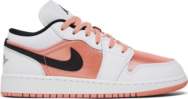 حذاء Air Jordan 1 Low GS Light Madder Root باللون الوردي