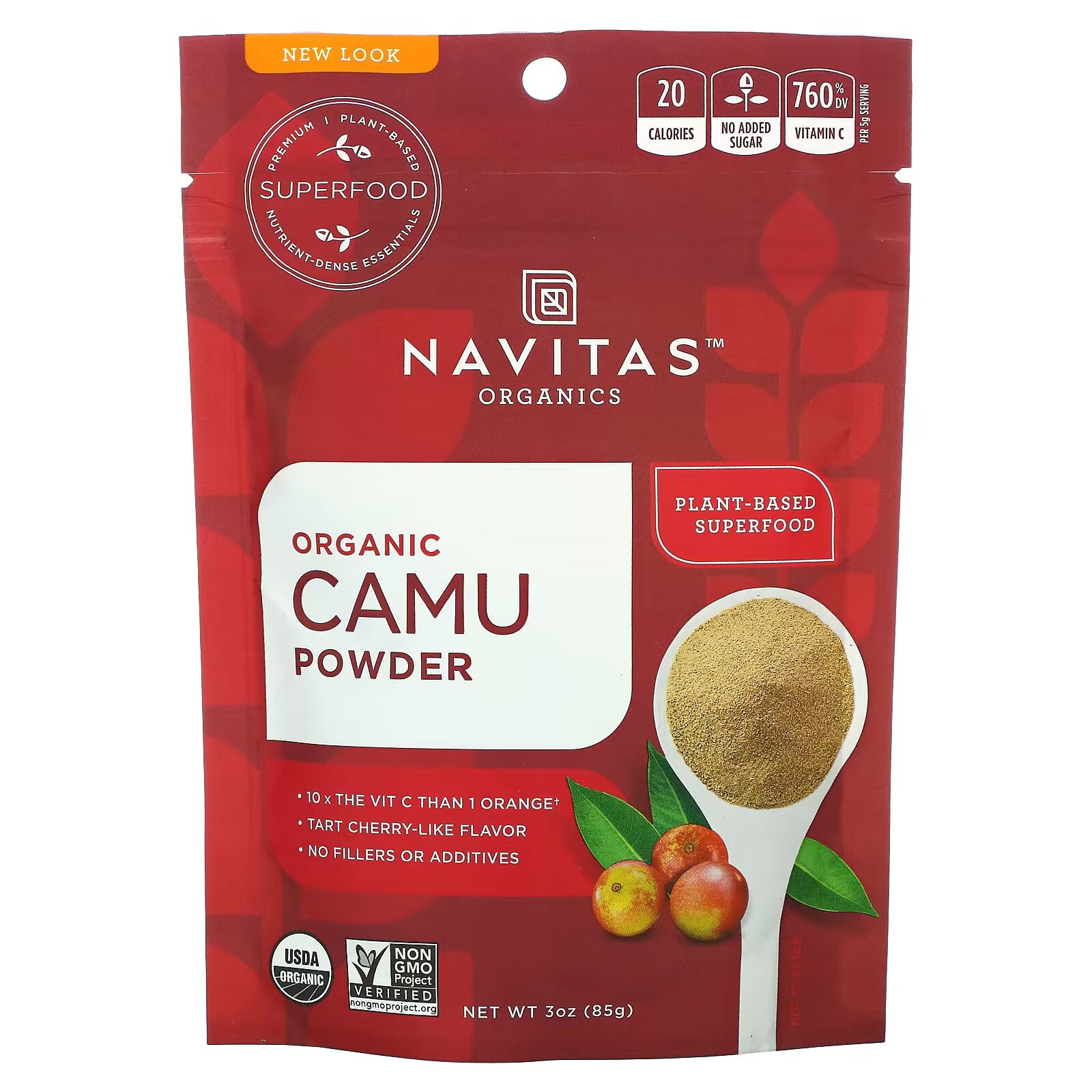 مسحوق الكامو العضوي من Navitas Organics، 3 أونصة (85 جم)