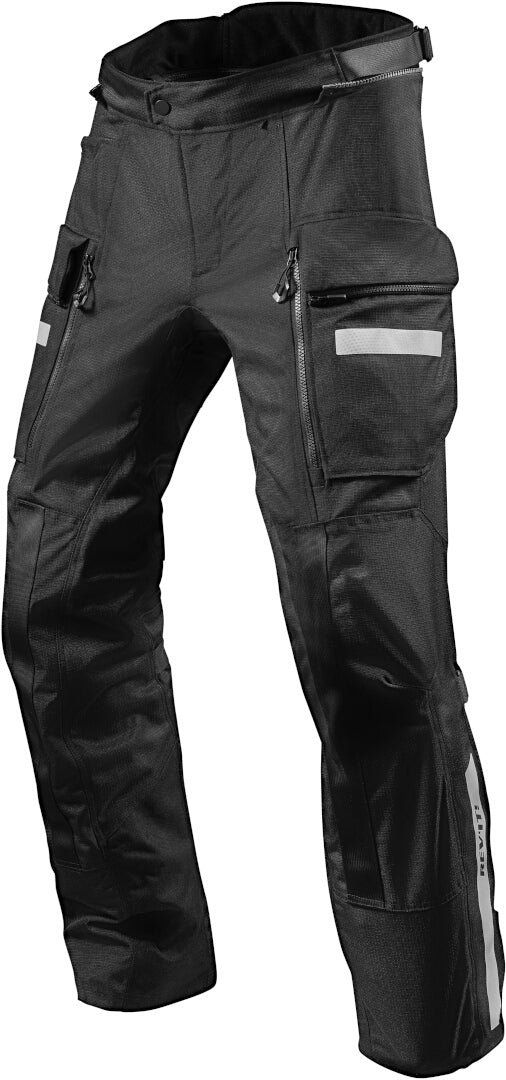 Revit Sand 4 H2O Motorcycle Textile Pants, black/black