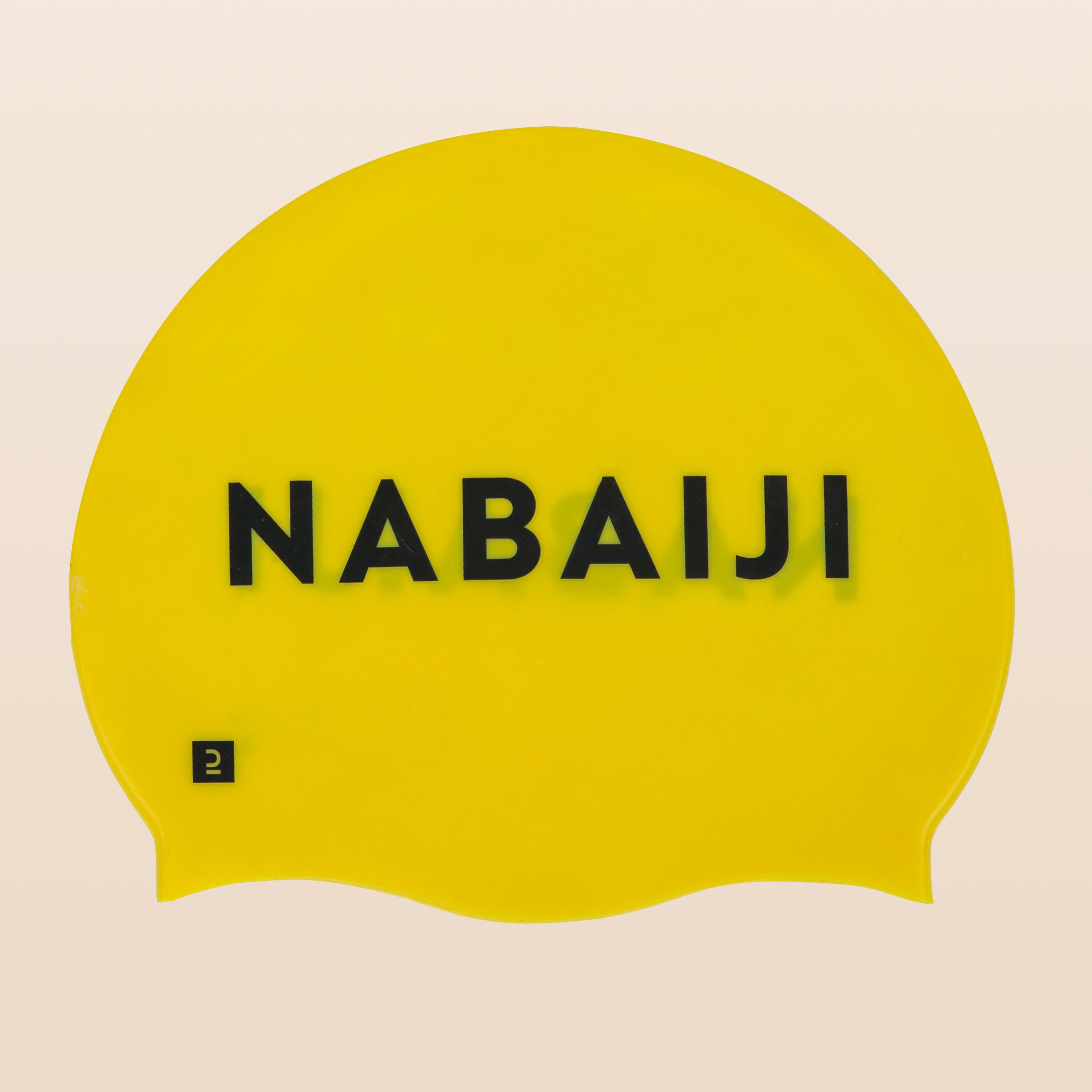 Swimming cap silicone yellow NABAIJI