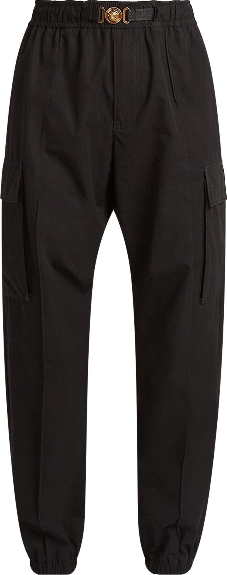 Versace Poplin Pants 'Black', black