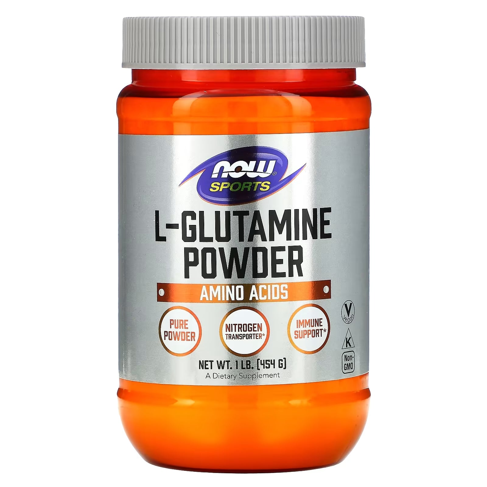 NOW Foods Sports L-Glutamine، 454 جم