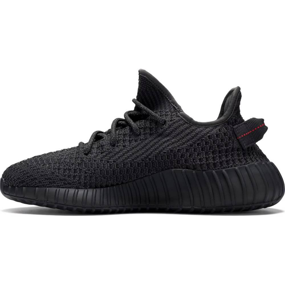 Yeezy Boost 350 V2 Black Non-Reflective Sneakers, black