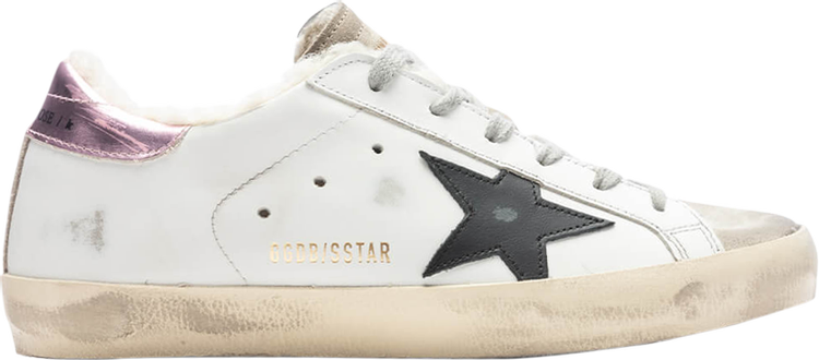 حذاء رياضي Golden Goose Wmns Superstar أبيض أسود وردي، أبيض