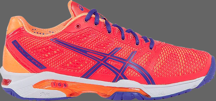 حذاء رياضي wmns gel solution speed 2 'hot coral' Asics، أحمر