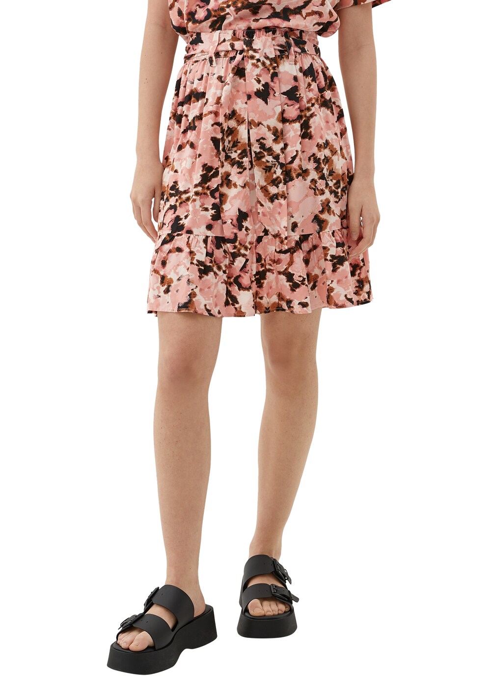 Skirt QS by sliver, salmon