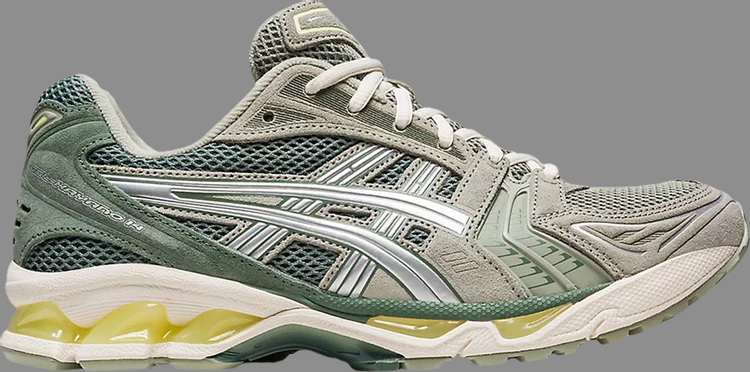 Asics gel kayano 14 'olive gray pure silver' sneakers, gray