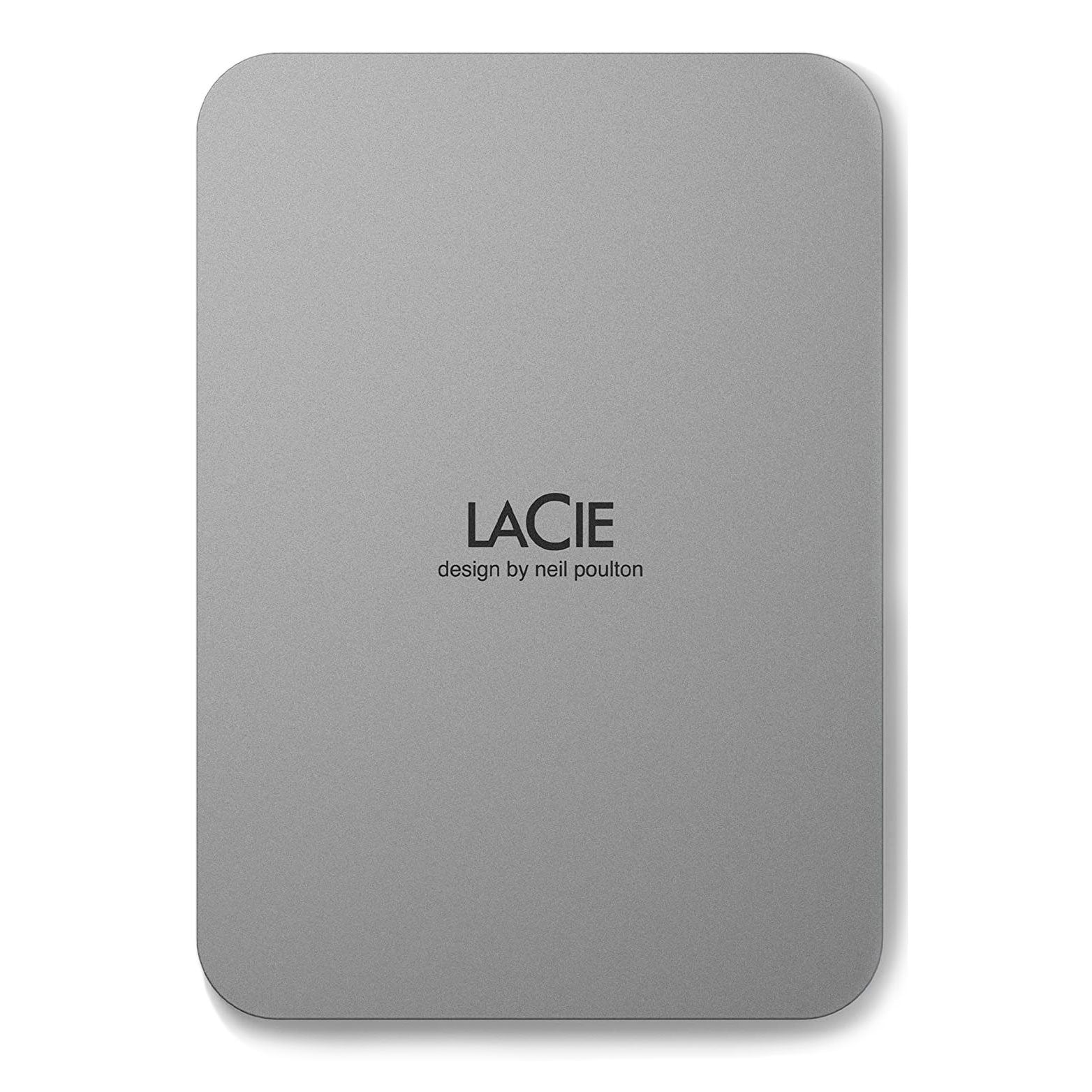 هارد خارجي LaCie Mobile Drive، سعة 2 تيرابايت، فضي