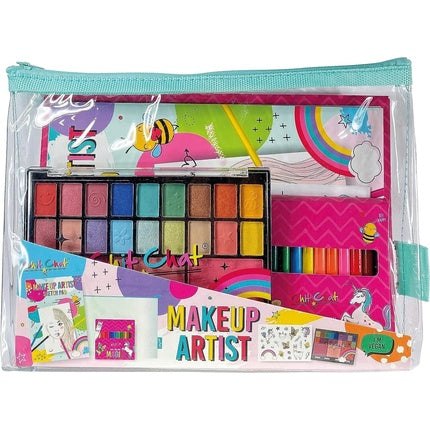 Chit Chat Girls Makeup Artist Designer Eyeshadow Palette and Sketching Gift Set